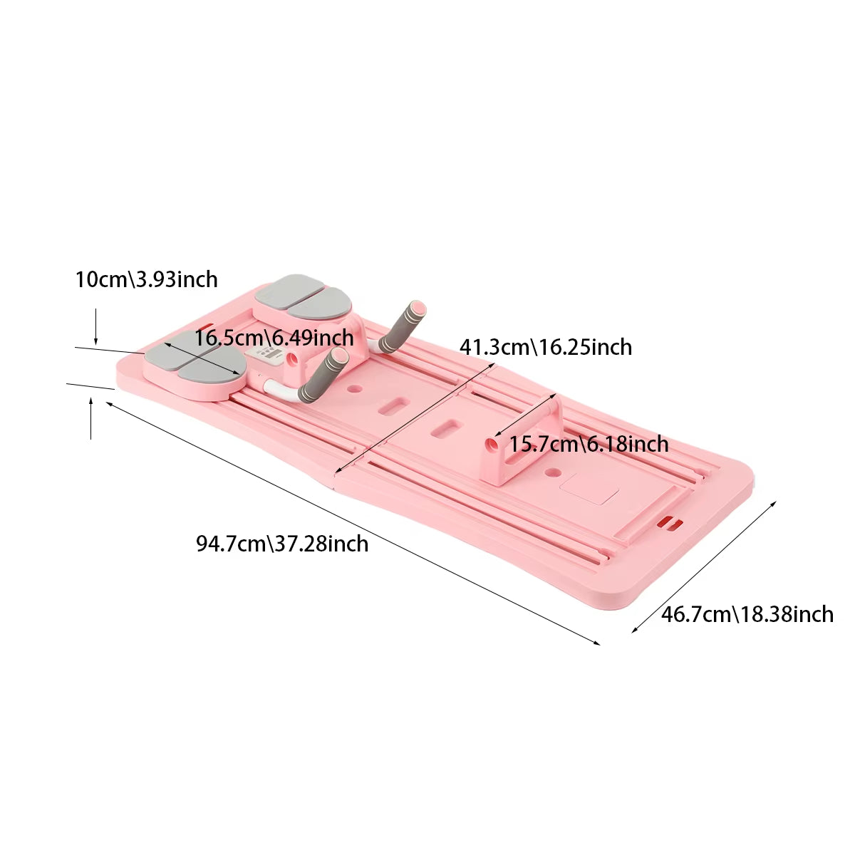 4-In-1 Pilates Reformer Fitness Board Adjustable Push up Board Chest and Abdominal Exercise Workout Equipment for Home Gym
