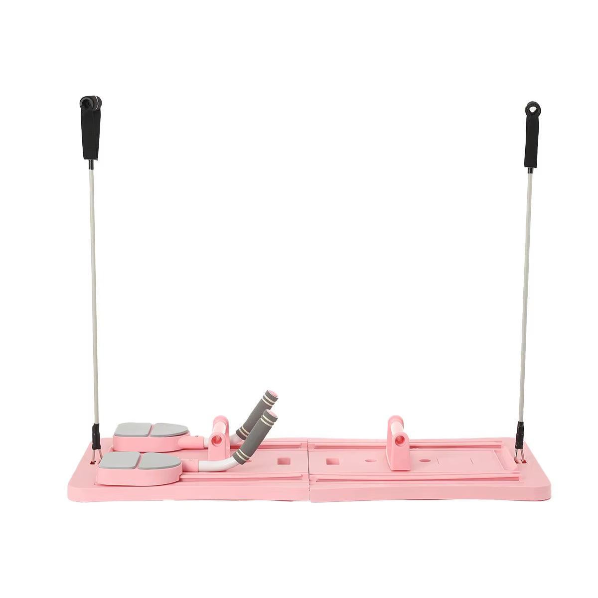 4-In-1 Pilates Reformer Fitness Board Adjustable Push up Board Chest and Abdominal Exercise Workout Equipment for Home Gym