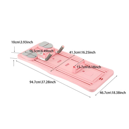4-In-1 Pilates Reformer Fitness Board Adjustable Push up Board Chest and Abdominal Exercise Workout Equipment for Home Gym